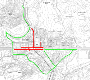 Mapa corte de tráfico / Trafico etenaldi mapa